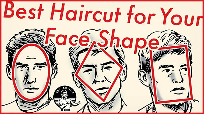 Best haircut for your face shape illustration.