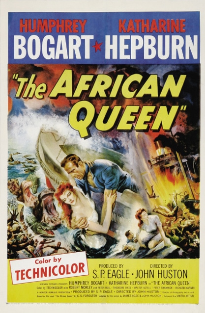 The African Queen movie poster.